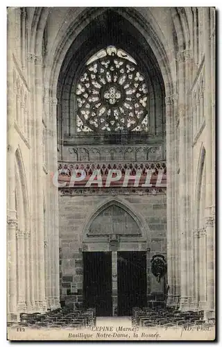 Ansichtskarte AK Lepine Basilique Notre Dame La Rosace