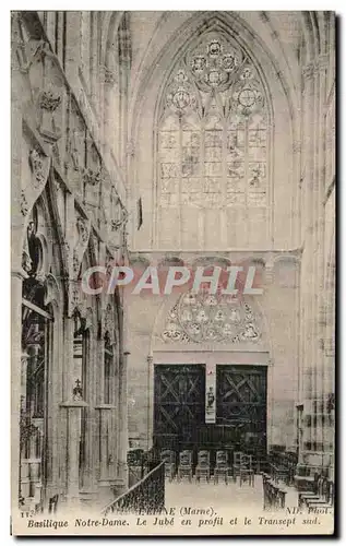 Ansichtskarte AK Lepine Basilique Notre Dame Le Jube En Profil et le Transept Sud