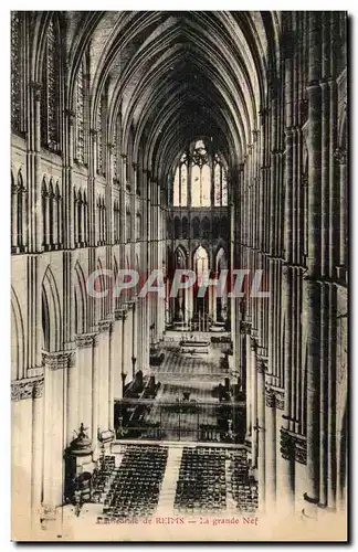 Cartes postales Reims La Grande Nef