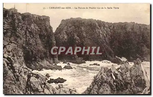 Cartes postales Camaret sur Mer Pointe de Penhir Vue de la Salle Verte