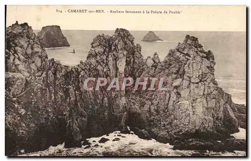 Cartes postales Camaret sur Mer Rochers Festonnes a la Pointe de Penhir