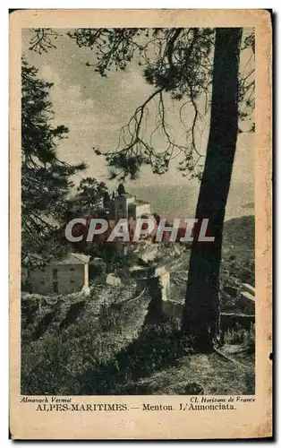 Cartes postales Alpes Maritimes Menton L'Annonciata