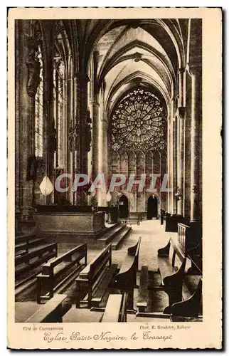 Ansichtskarte AK Carcassonne Saint Nazaire le transept