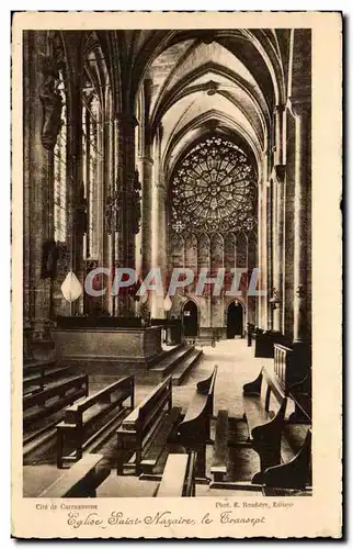Cartes postales Carcassonne Saint Nazaire le transept