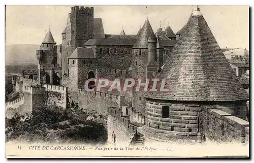 Cartes postales Cite De Carcassonne Vue prise de la Tour de l&#39Eveque
