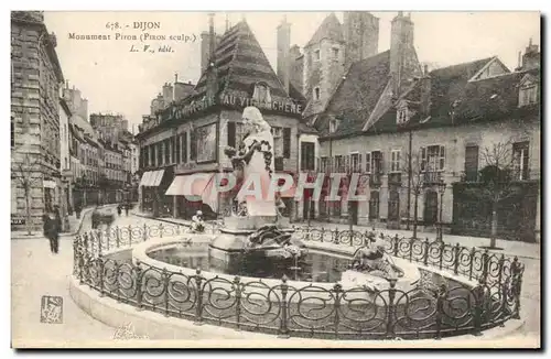 Ansichtskarte AK Dijon Monument Piron