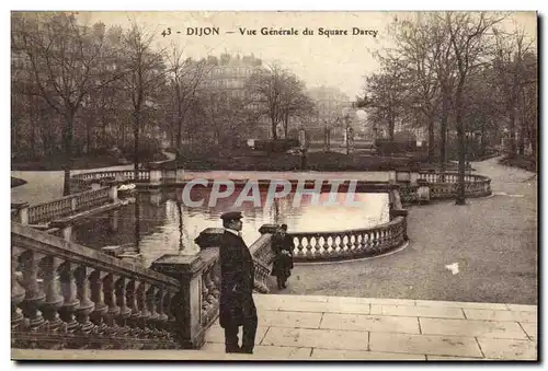 Cartes postales Dijon Vue generale du Square Darcy