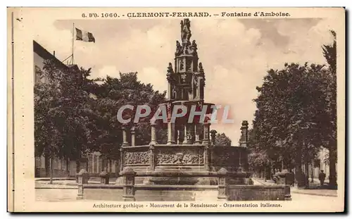 Cartes postales Clermont Ferrand Fontaine d&#39Amboise