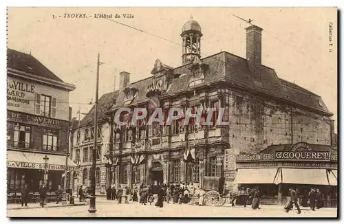 Cartes postales Troyes L&#39Hotel de Ville Coquenet