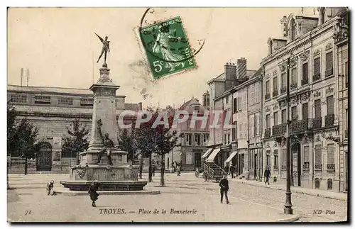 Cartes postales Troyes Place de la Bonneterie