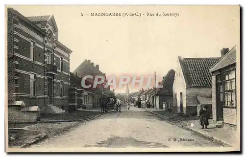 Cartes postales Mazingarbe Rue du Saussoye