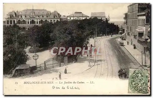 Cartes postales Boulogne Sur mer Les Jardins du Casino