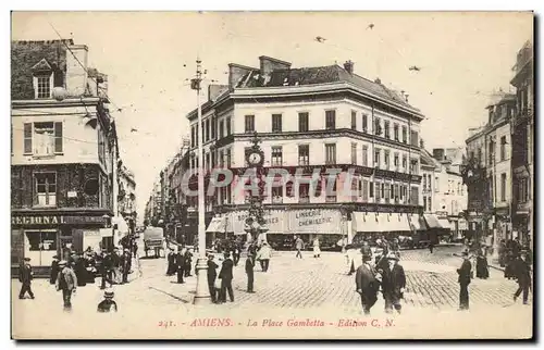 Cartes postales Amiens La Place Gambetta