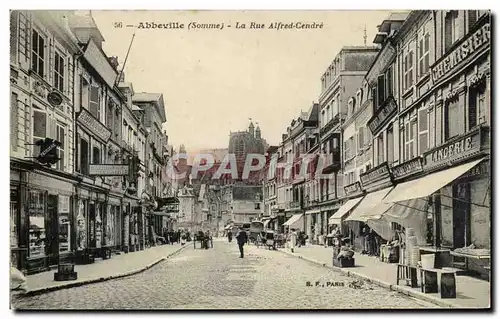 Cartes postales Abbeville La rue Alfred Cendre