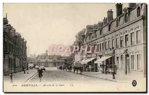 Cartes postales Abbeville Avene de la Gare