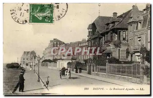 Ansichtskarte AK Dieppe La Boulevard Aguado