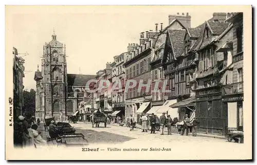 Cartes postales Elbeuf Vieilles Maisons rue Saint Jean