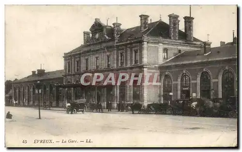 Cartes postales Evreux La Gare