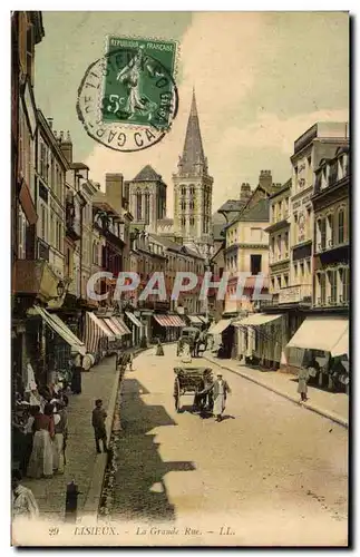 Cartes postales Lisieux La Grande Rue