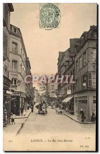 Cartes postales Lisieux La Rue Pont Mortain