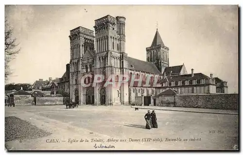 Cartes postales Caen Eglise de la Trinite Abbaye aux Dames Ensemble au sud est