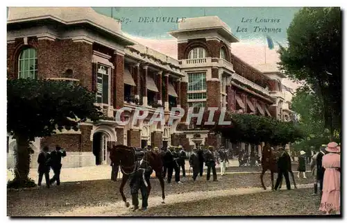 Cartes postales Deauville Les courses Les Tribunes Cheval Hippisme