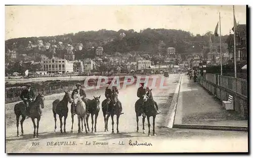 Cartes postales Deauville La Terrasse Cheval Horse