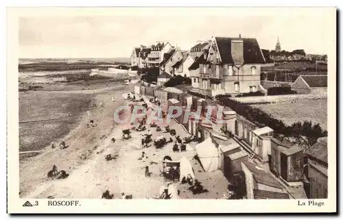 Cartes postales Roscoff La plage