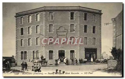 Cartes postales Roscoff Facade du Grand Hotel Roscovite