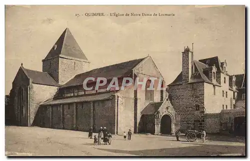 Ansichtskarte AK Quimper L&#39Eglise de Notre Dame de Locmaria