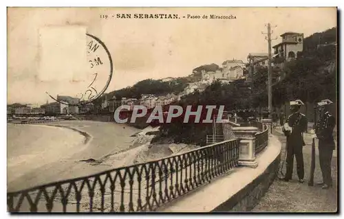 Cartes postales San Sebastian Paseo de Miraconcha