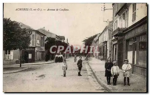 Ansichtskarte AK Acheres Avenue de Conflans