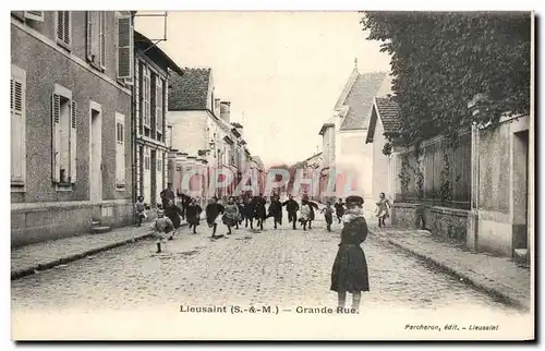 Cartes postales Lieusaint Grande Rue Enfants