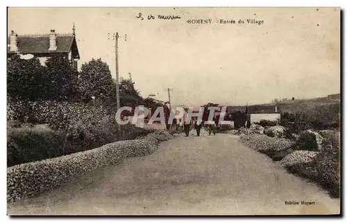 Cartes postales Romeny Entree du Village