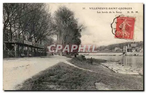 Cartes postales Villeneuve Saint Georges Les Bords de la Seine Raquin