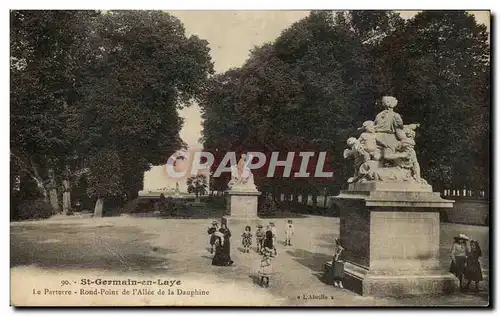 Cartes postales Saint Germain en Laye Le parterre Rond Point de l&#39Allee de la Dauphine