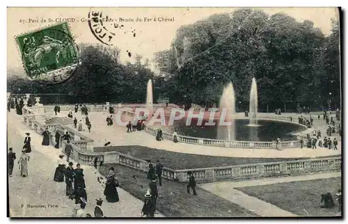 Cartes postales Saint Cloud Parc de St Cloud Grand Bassin du Fer a Cheval