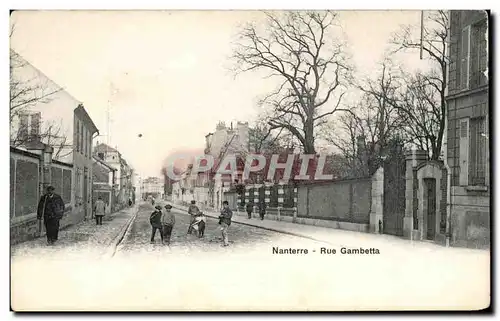 Cartes postales Nanterre Rue Gambetta Enfants