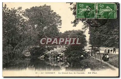 Cartes postales Le Vesinet Le Grand Lac la Cascade