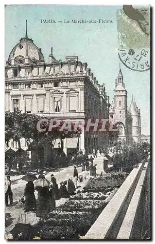 Cartes postales Paris Le Marche aux Fleurs