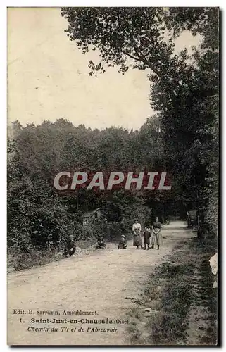 Cartes postales Saint Just en Chaussee Chemin du Tir et de l&#39Abreuvoir