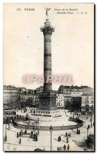 Cartes postales Paris Place de la Bastille