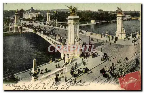 Cartes postales Paris Le Pont Alexandre III