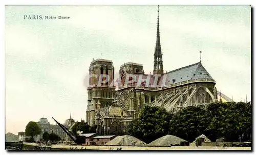 Cartes postales Paris Notre Dame (carte toilee)