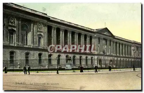 Cartes postales Paris La Colonnade du Louvre (carte toilee)