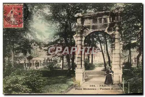 Cartes postales Paris Parc Monceau Portail Romain