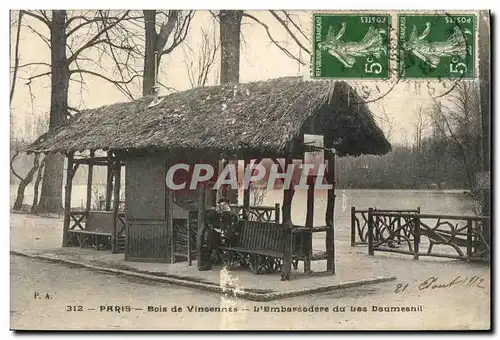 Cartes postales Paris Bois de Vincennes L&#39Embarcadere du Lac Daumesnil