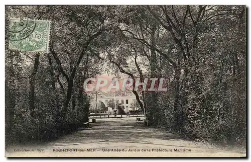 Ansichtskarte AK Rochefort Sur Mer Une Allee Du Jardin De La Prefecture Maritime