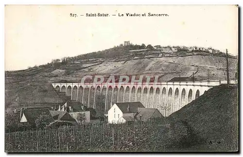 Ansichtskarte AK Saint Satur Le Viaduc Et Sancerre