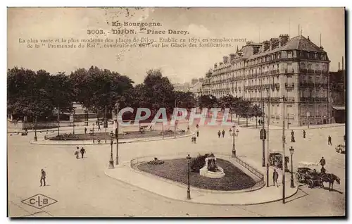 Cartes postales En Bourgogne Dijon Place Darcy